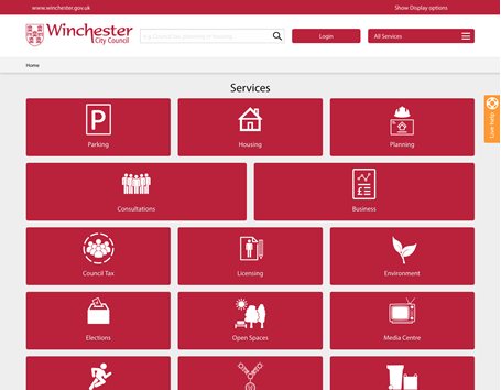 Winchester City Council all services