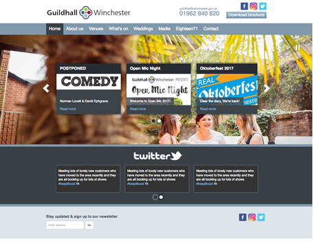 Winchester guildhall home page