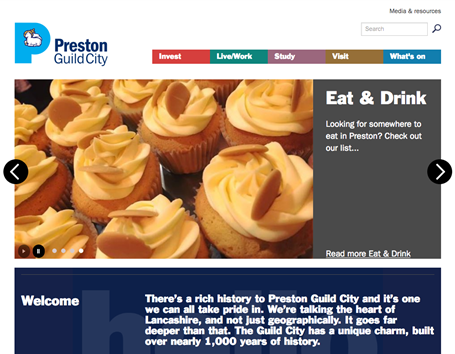 Preston Guild City home page
