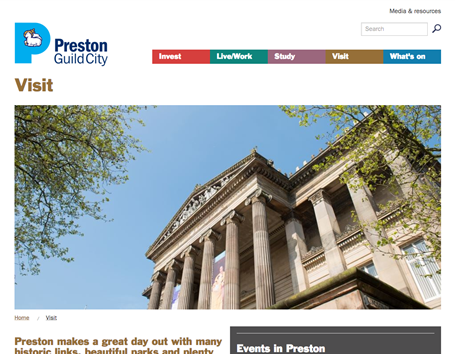 Preston Guild City - Visit section