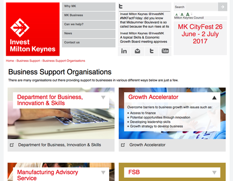 Invest Milton Keynes - Business support organisations