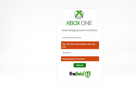 XBOX ONE login