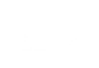 Web labs bridge logo white solid colour on transparent png
